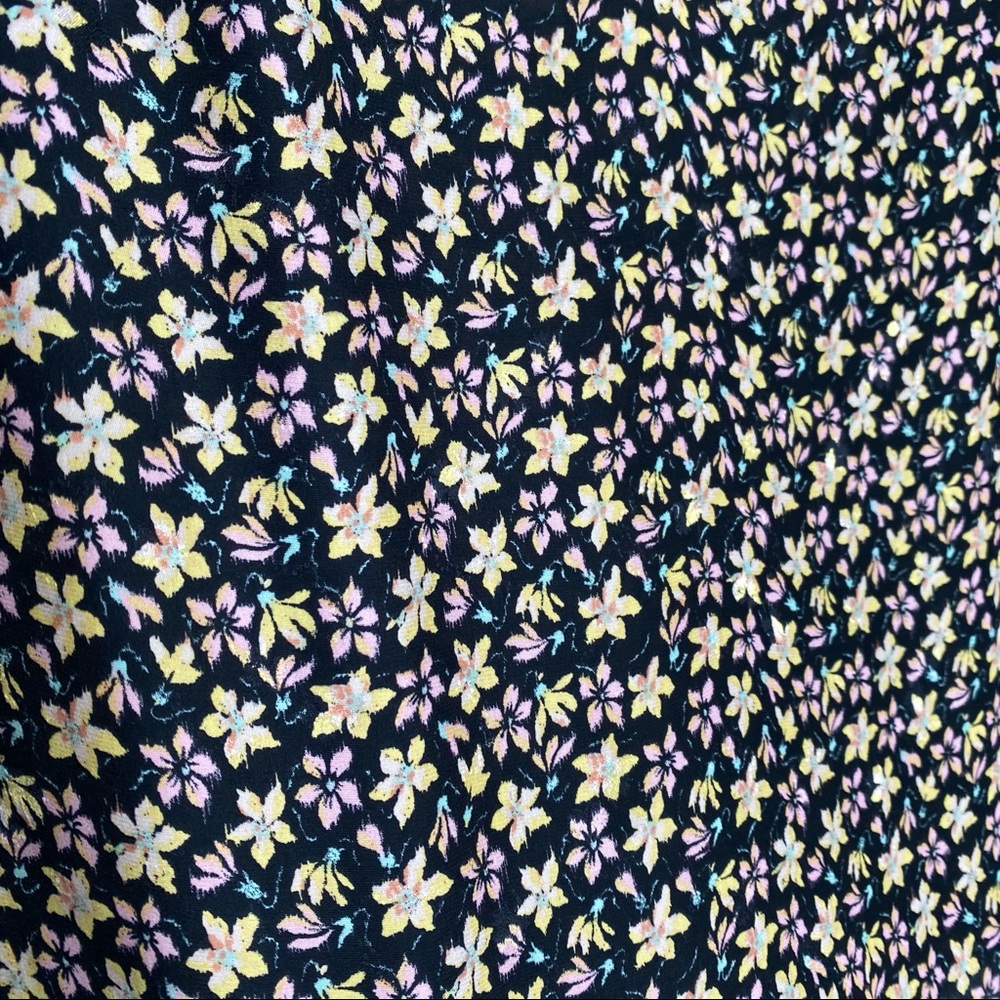 Rebecca Taylor Louisa Floral-Print Silk Top Size 4 - Picture 4 of 11
